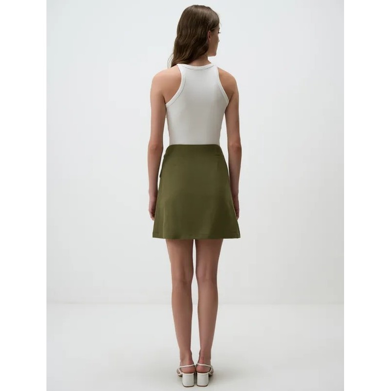 Jimmy Key Yüksek Bel Bağlamalı Kadın Keten Etek 24SF044006 (24SF044006) Jimmy Key Yüksek Bel Bağlamalı Kadın Keten Etek 24SF044006 (24SF044006)