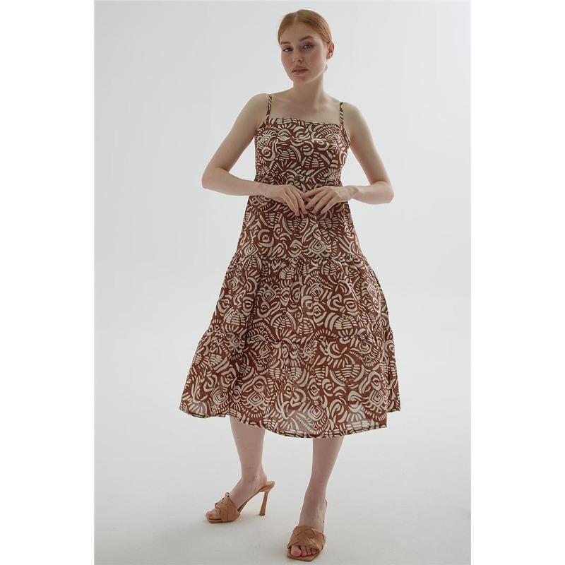 Fashion Friends Kadın Elbise (24Y0855K1) Kahve