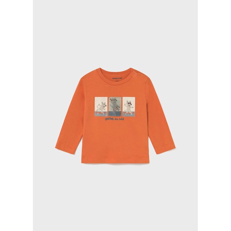 Mayoral Uzun Kollu Erkek Bebek T-shirt 2063 (25K2063) Turuncu