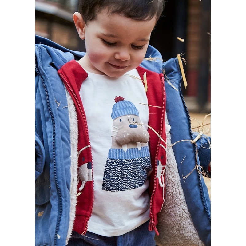 Mayoral Erkek Bebek T-shirt 2070 (25K2070) Krem