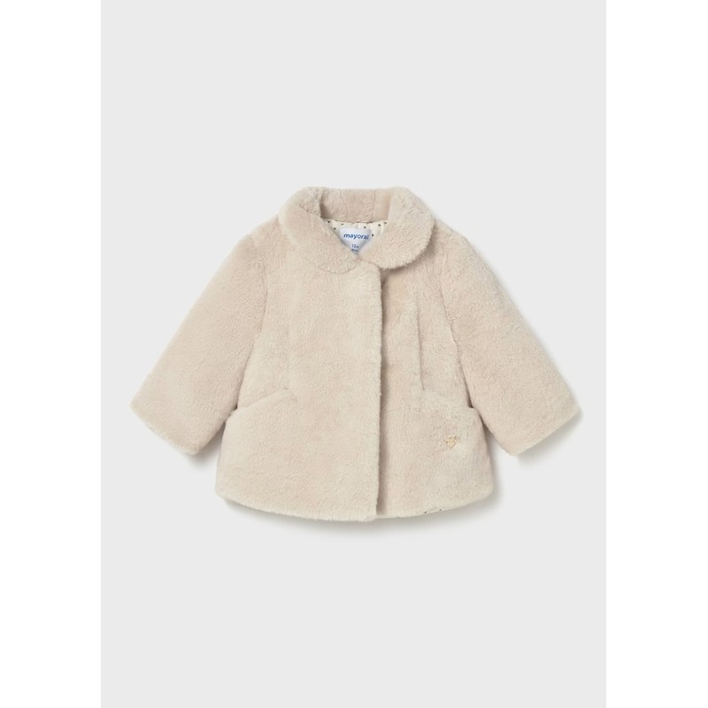 Mayoral Kız Bebek Kürk Mont 2434 (25K2434) Bej