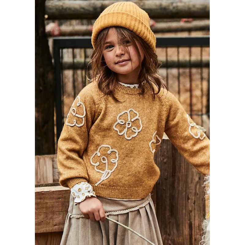 Mayoral Kız Çocuk Kazak 4308 (25K4308) Hardal