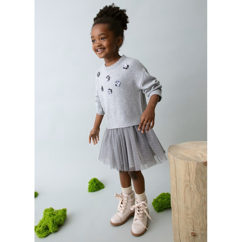Mayoral Kız Çocuk Örme Elbise 4918 (25K4918) Gri Mayoral Kız Çocuk Örme Elbise 4918 (25K4918) Gri