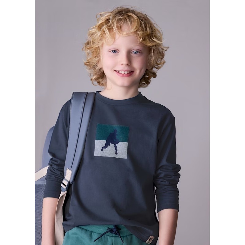 Mayoral Erkek Çocuk Uzun Kollu T-shirt 7005 (25K7005) Lacivert