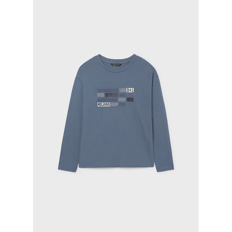 Mayoral Uzun Kollu Erkek Çocuk T-shirt 7012 (25K7012) Gri