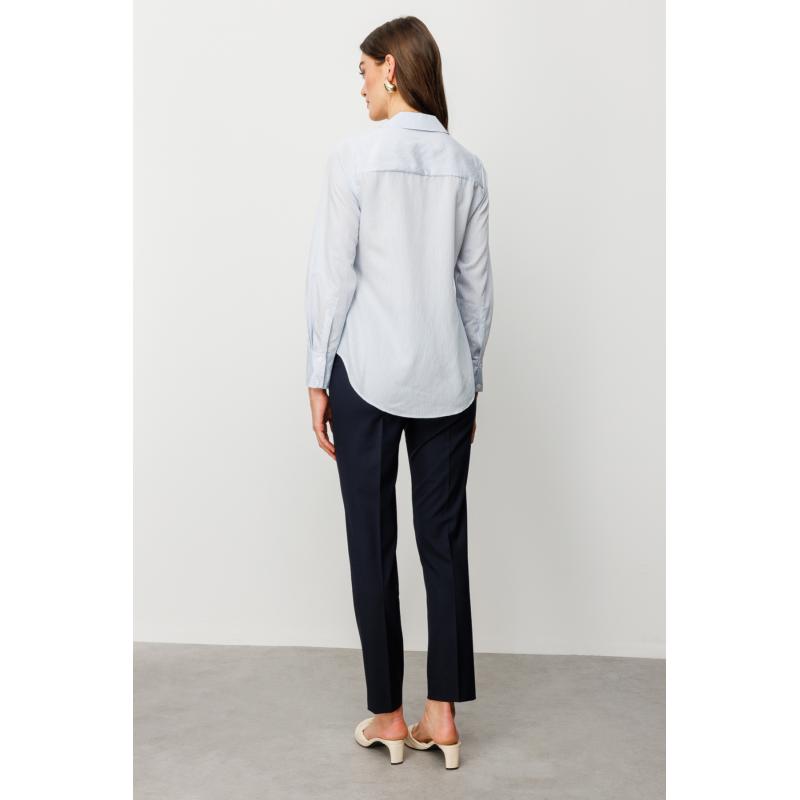 Ekol Düğmeli Çizgili Kadın Gömlek 25Y.EKL.BLZ.03008.1 (25Y.EKL.BLZ.03008.1) Ekol Düğmeli Çizgili Kadın Gömlek 25Y.EKL.BLZ.03008.1 (25Y.EKL.BLZ.03008.1)