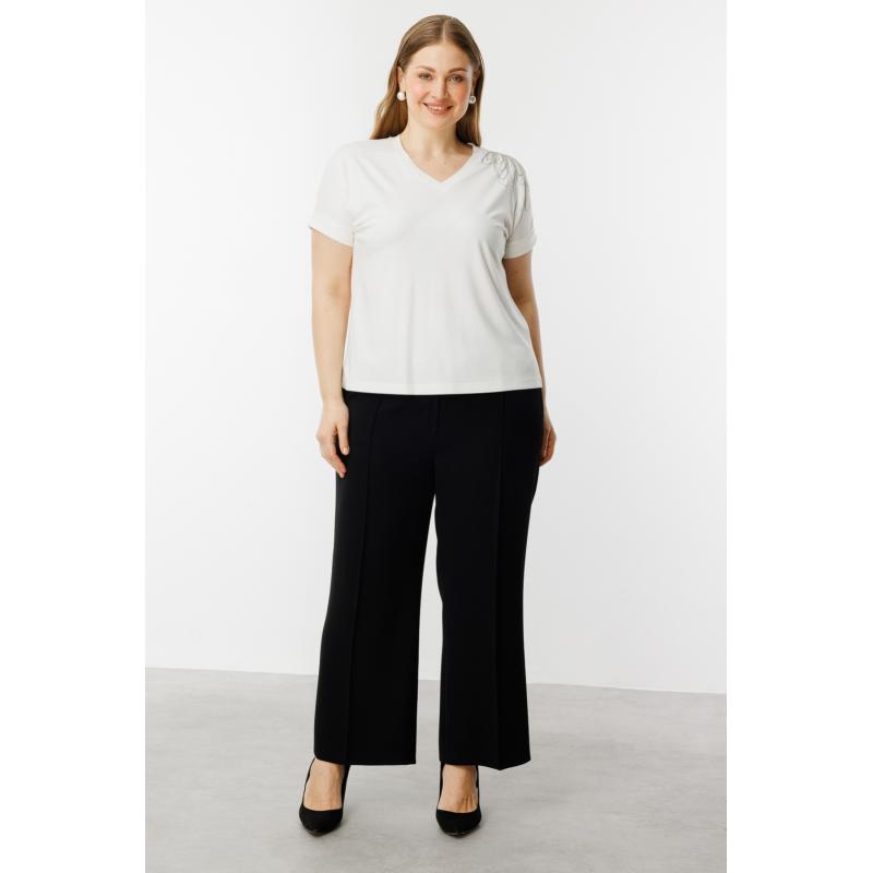 On Fashion Omzu Taş İşlemeli Kadın T-shirt 25Y.ON.BLZ.51421.01 (25Y.ON.BLZ.51421.01) On Fashion Omzu Taş İşlemeli Kadın T-shirt 25Y.ON.BLZ.51421.01 (25Y.ON.BLZ.51421.01)