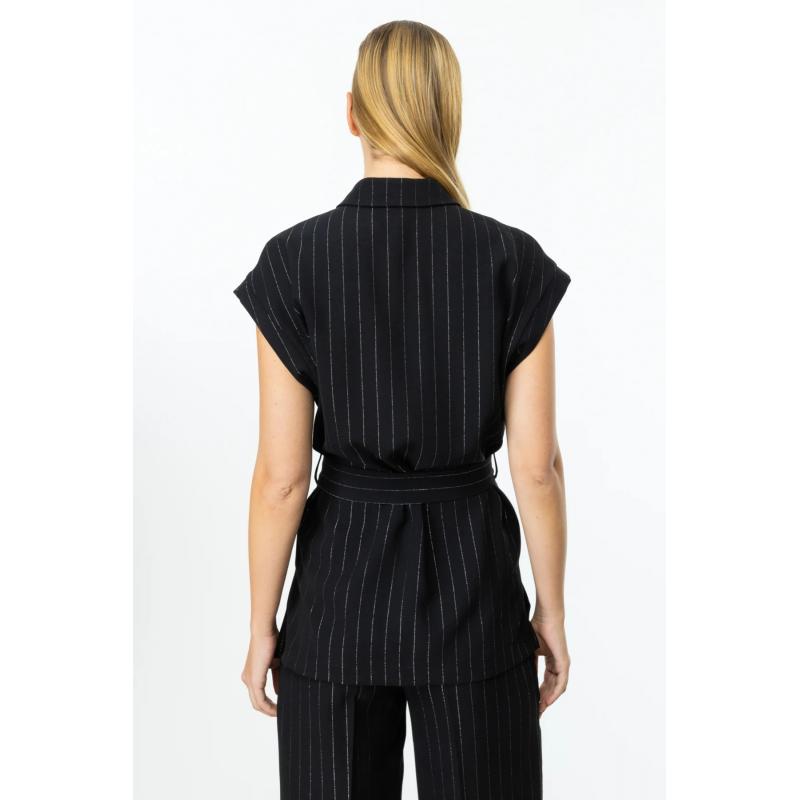 On Fashion Sıfır Kol Beli Kuşaklı Çizgili Kadın Yelek 25Y.ON.YLK.54347.01 (25Y.ON.YLK.54347.01) On Fashion Sıfır Kol Beli Kuşaklı Çizgili Kadın Yelek 25Y.ON.YLK.54347.01 (25Y.ON.YLK.54347.01)