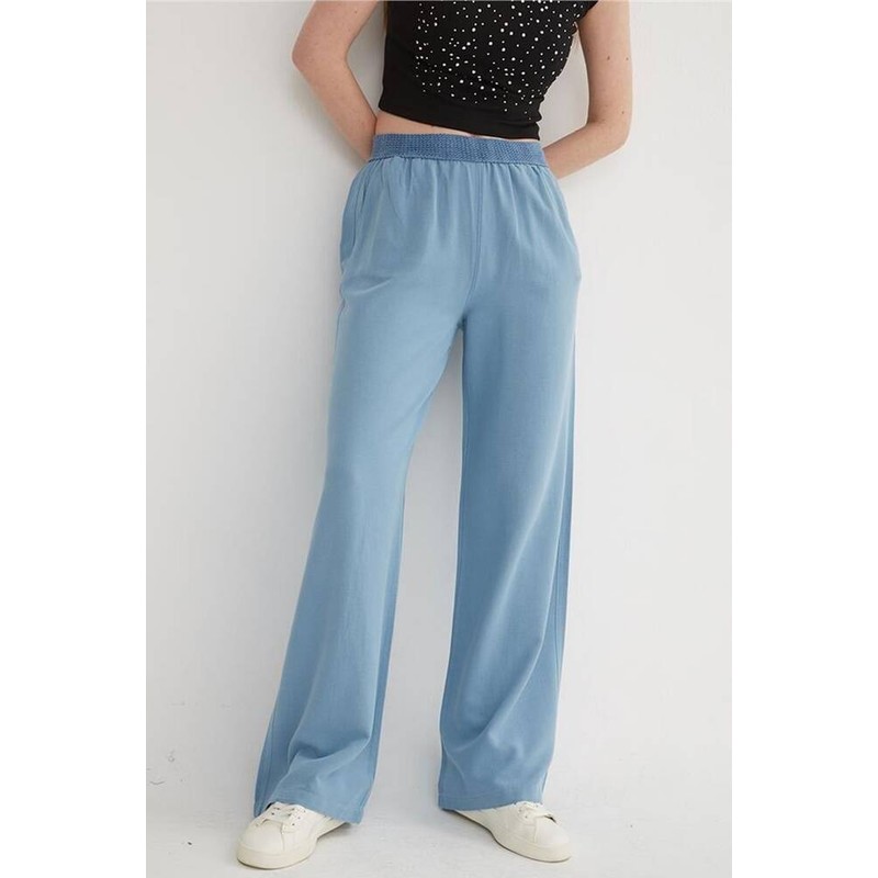 Fashion Friends Beli Lastikli Kadın Keten Pantolon 25Y0893K1 (25Y0893K1) Fashion Friends Beli Lastikli Kadın Keten Pantolon 25Y0893K1 (25Y0893K1)