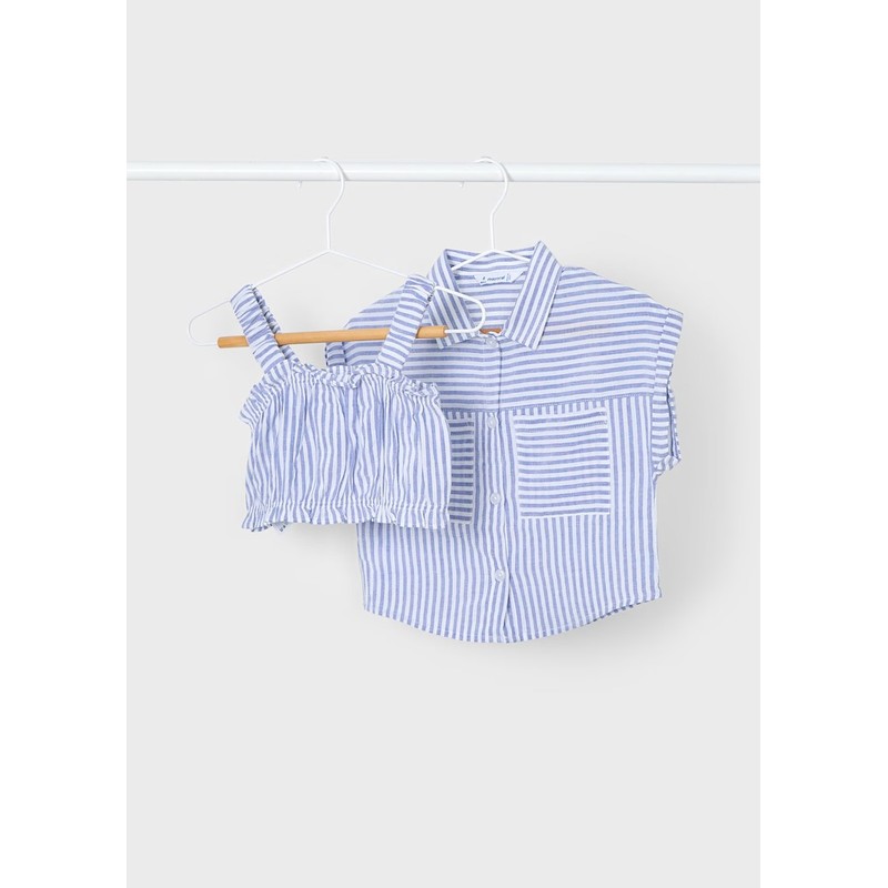 Mayoral Kız Çocuk 2'li Crop Bluz 3185M (3185M) Mayoral Kız Çocuk 2'li Crop Bluz 3185M (3185M)