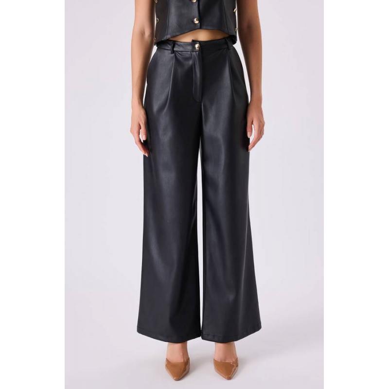 Fever Wide Leg Kadın Deri Pantolon 342112009 (342112009) Fever Wide Leg Kadın Deri Pantolon 342112009 (342112009)