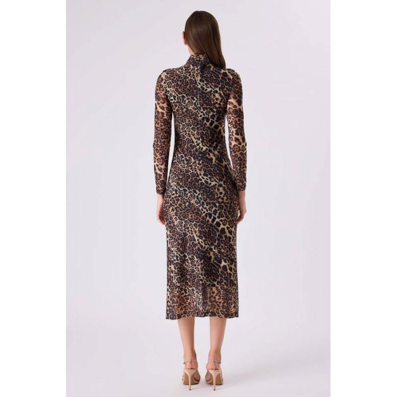 Fever Leopar Desenli Tül Kadın Elbise 342116009 (342116009) Fever Leopar Desenli Tül Kadın Elbise 342116009 (342116009)