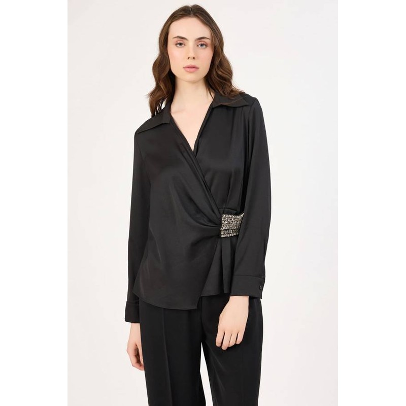 Fever Taş Detaylı Kadın Bluz 352114058 (352114058) Siyah