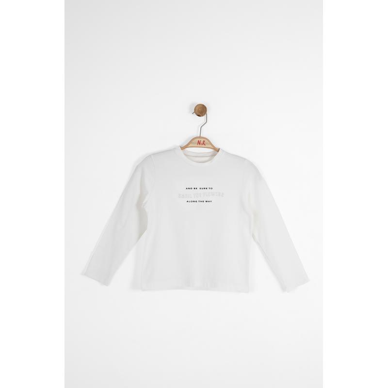 Nk Kids 37320 Kız Çocuk Uzun Kollu T-shirt (37320) Ekru