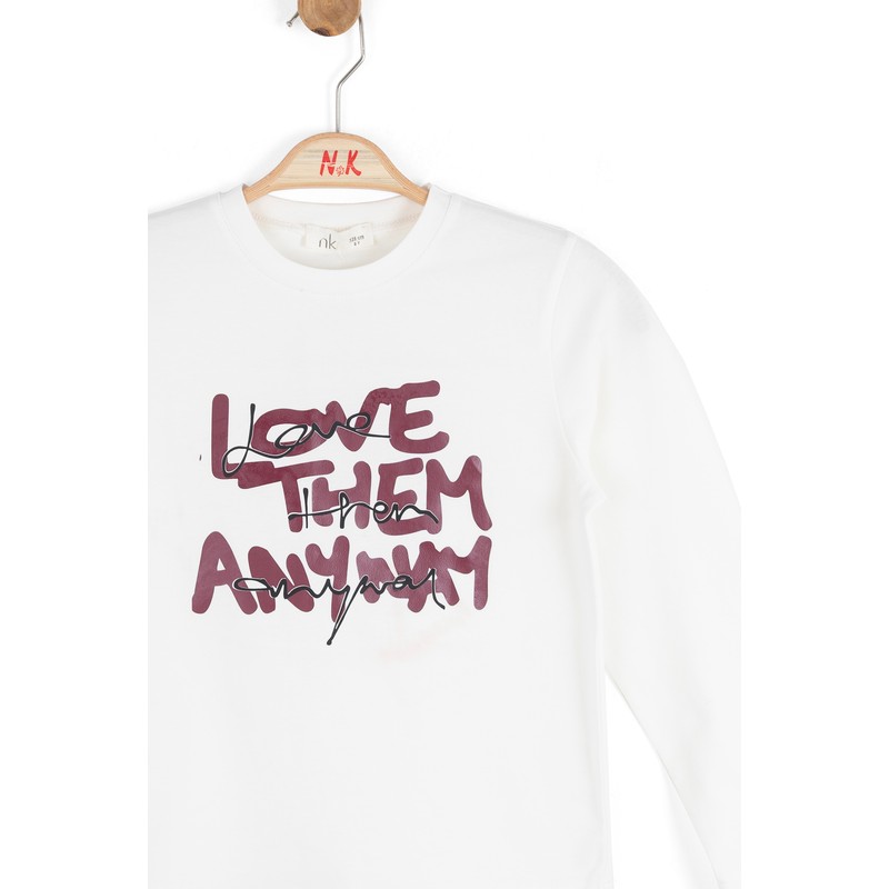 Nk Kids Kız Çocuk Uzun Kollu T-shirt 39302 (39302) Bordo