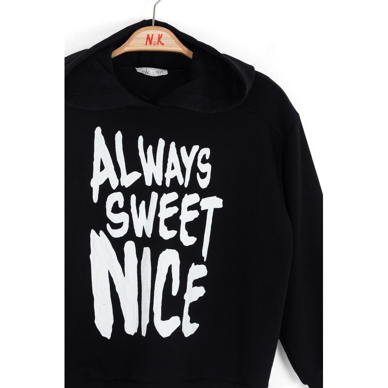 Nk Kids Kız Çocuk Sweatshirt 39323 (39323) Siyah