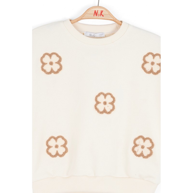 Nk Kids Kız Çocuk Sweatshirt 39502 (39502) Ekru Nk Kids Kız Çocuk Sweatshirt 39502 (39502) Ekru