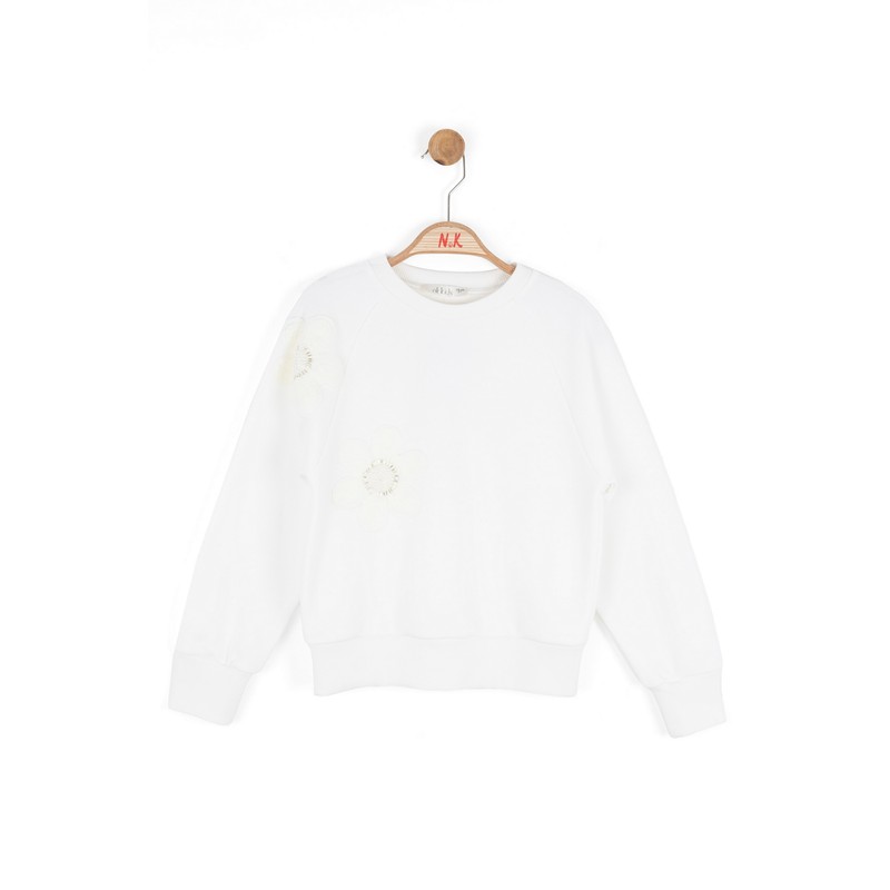 Nk Kids Kız Çocuk Sweatshirt 39509 (39509) Ekru