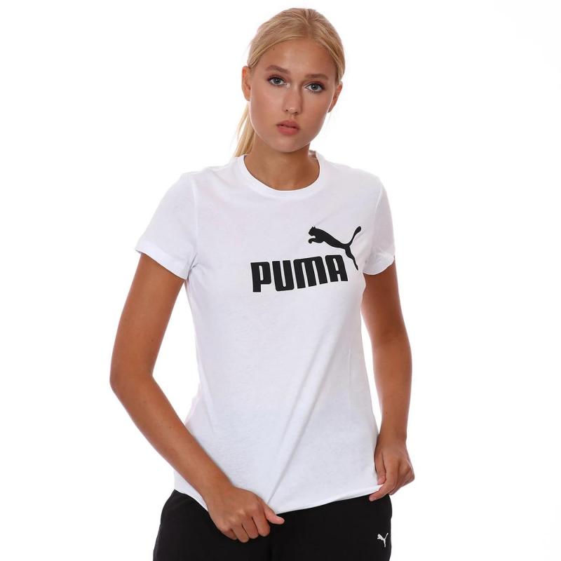  Puma Ess Logo Tee Kadın T-shirt (58677402)