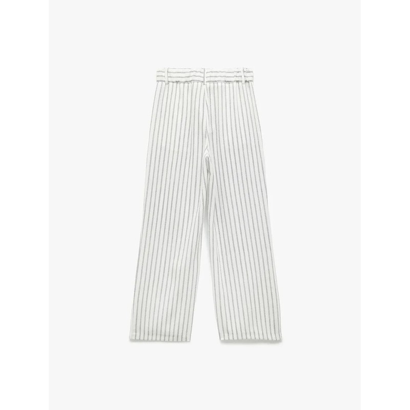 Koton Keten Görünümlü Pileli Cepli Kadın Bol Paça Pantolon 5SAK40039PW (5SAK40039PW) Koton Keten Görünümlü Pileli Cepli Kadın Bol Paça Pantolon 5SAK40039PW (5SAK40039PW)