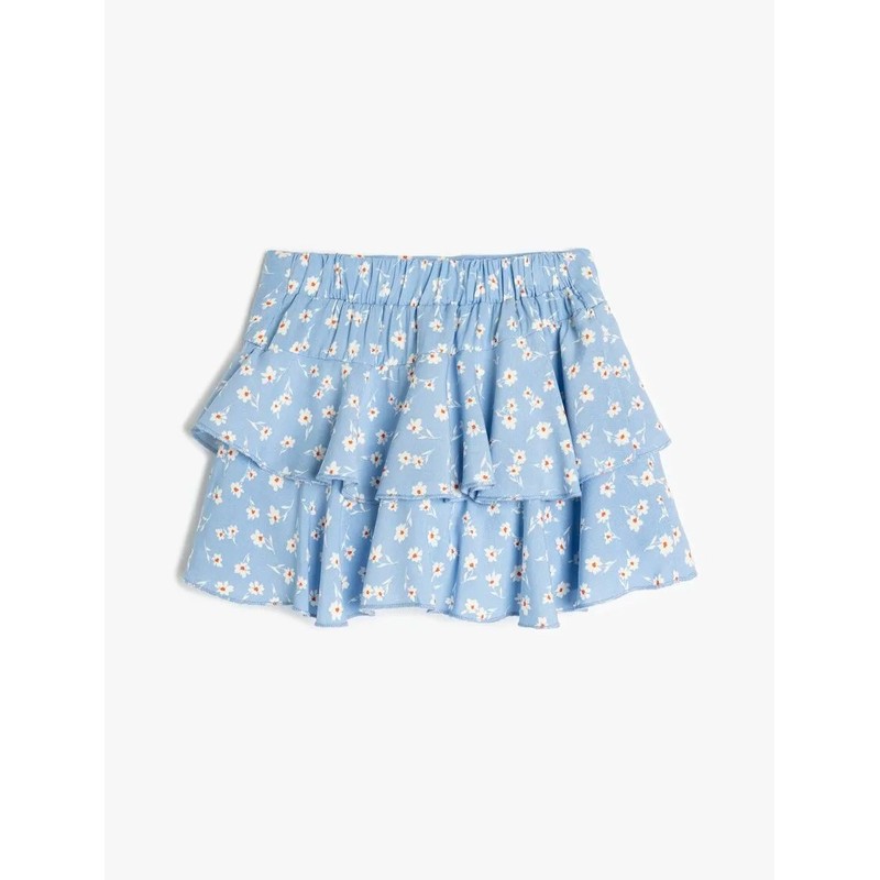 Koton Çiçek Desenli Kat Detaylı Viskon Kız Çocuk Şort Etek 5SKG40048AW (5SKG40048AW) Koton Çiçek Desenli Kat Detaylı Viskon Kız Çocuk Şort Etek 5SKG40048AW (5SKG40048AW)