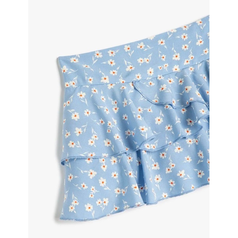 Koton Çiçek Desenli Kat Detaylı Viskon Kız Çocuk Şort Etek 5SKG40048AW (5SKG40048AW) Koton Çiçek Desenli Kat Detaylı Viskon Kız Çocuk Şort Etek 5SKG40048AW (5SKG40048AW)