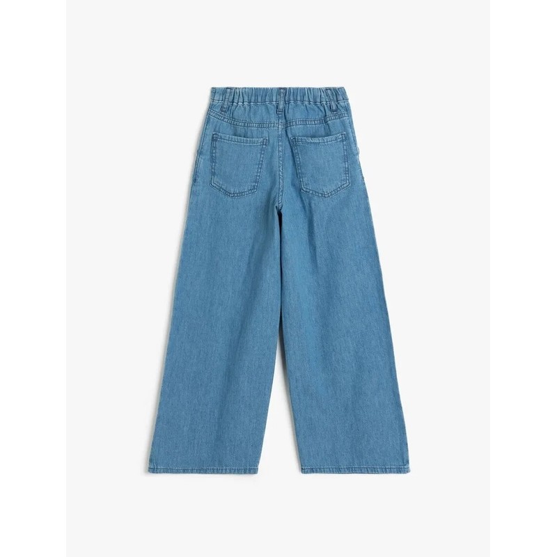 Koton Geniş Paça Kız Çocuk Denim Pantolon 5SKG40060AD (5SKG40060AD) Koton Geniş Paça Kız Çocuk Denim Pantolon 5SKG40060AD (5SKG40060AD)