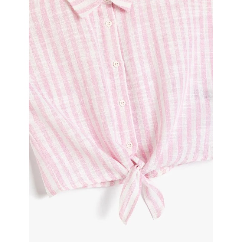 Koton Bağlama Detaylı Kız Çocuk Crop Gömlek 5SKG60051AW (5SKG60051AW) Koton Bağlama Detaylı Kız Çocuk Crop Gömlek 5SKG60051AW (5SKG60051AW)