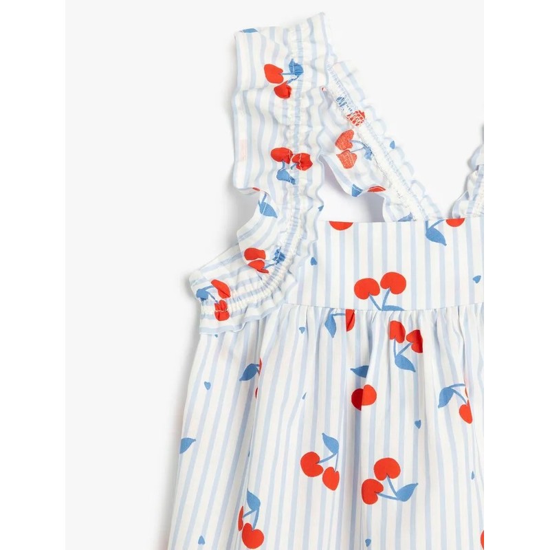 Koton Kare Yaka Fırfır Detaylı Kiraz Baskılı Kız Bebek Bluz 5SMG60014AW (5SMG60014AW) Koton Kare Yaka Fırfır Detaylı Kiraz Baskılı Kız Bebek Bluz 5SMG60014AW (5SMG60014AW)