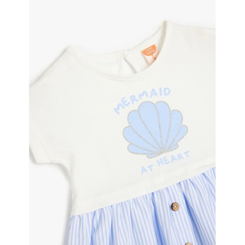 Koton Deniz Kabuğu Baskılı Düğme Detaylı A Kesim Kız Bebek Elbise 5SMG80007AK (5SMG80007AK) Koton Deniz Kabuğu Baskılı Düğme Detaylı A Kesim Kız Bebek Elbise 5SMG80007AK (5SMG80007AK)