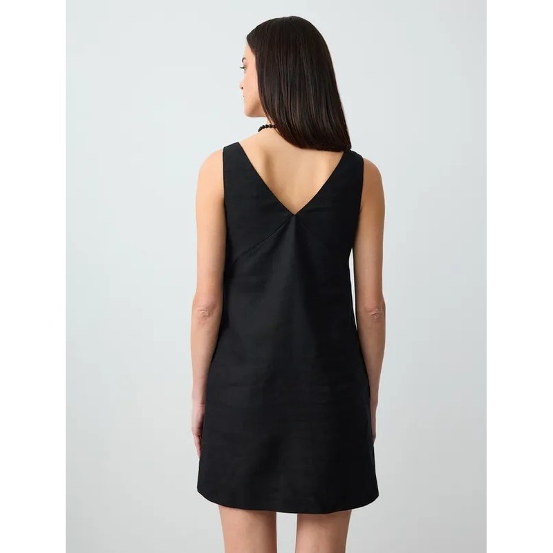 Jimmy Key %100 Keten V Yaka Kolsuz Kadın Mini Elbise 5SW062718 (5SW062718) Jimmy Key %100 Keten V Yaka Kolsuz Kadın Mini Elbise 5SW062718 (5SW062718)