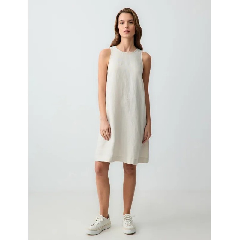 Jimmy Key %100 Keten Bisiklet Yaka Kolsuz Kadın Mini Elbise 5SW063162 (5SW063162) Jimmy Key %100 Keten Bisiklet Yaka Kolsuz Kadın Mini Elbise 5SW063162 (5SW063162)