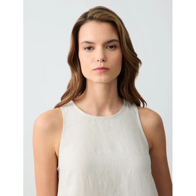 Jimmy Key %100 Keten Bisiklet Yaka Kolsuz Kadın Mini Elbise 5SW063162 (5SW063162) Jimmy Key %100 Keten Bisiklet Yaka Kolsuz Kadın Mini Elbise 5SW063162 (5SW063162)