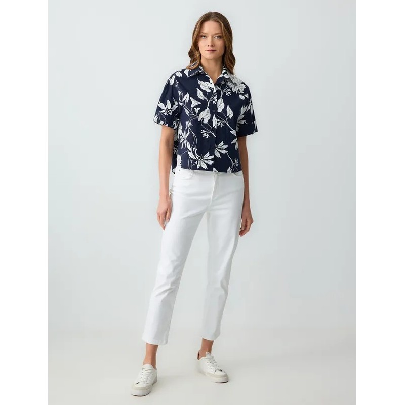 Jimmy Key %100 Pamuk Floral Desenli Kadın Gömlek 5SW083096 (5SW083096) Jimmy Key %100 Pamuk Floral Desenli Kadın Gömlek 5SW083096 (5SW083096)