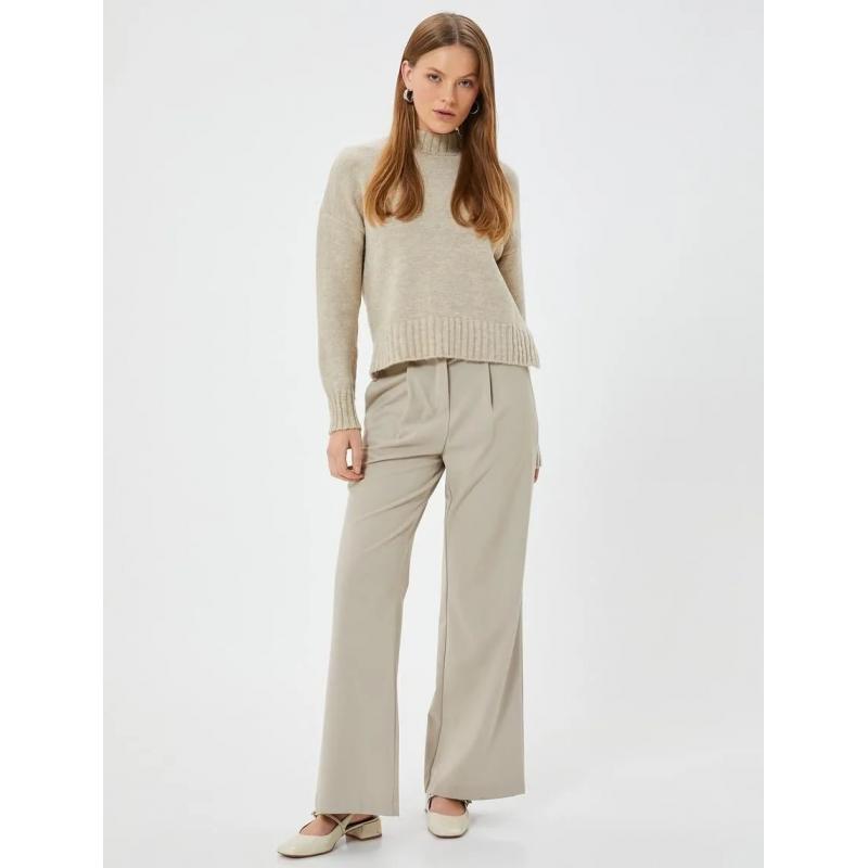 Koton Dik Yaka Kadın Triko Kazak 5WAK90236HT (5WAK90236HT) Koton Dik Yaka Kadın Triko Kazak 5WAK90236HT (5WAK90236HT)