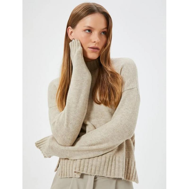 Koton Dik Yaka Kadın Triko Kazak 5WAK90236HT (5WAK90236HT) Koton Dik Yaka Kadın Triko Kazak 5WAK90236HT (5WAK90236HT)