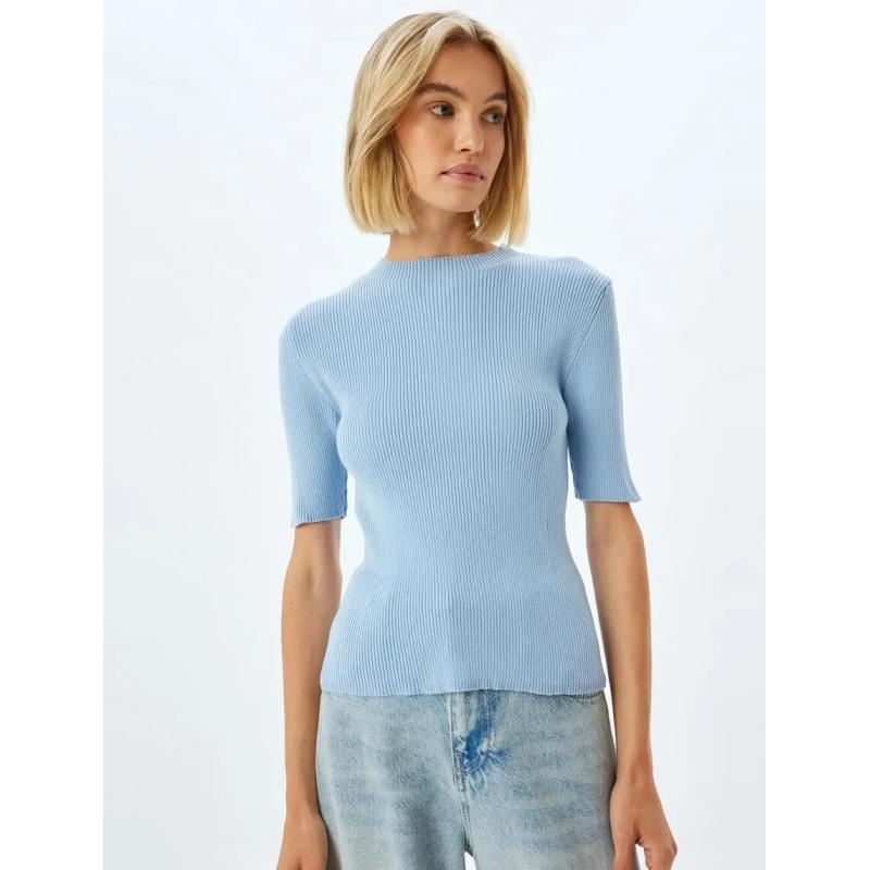 Koton Kısa Kollu Kadın Triko Kazak (5WAK90383HT) Koton Kısa Kollu Kadın Triko Kazak (5WAK90383HT)