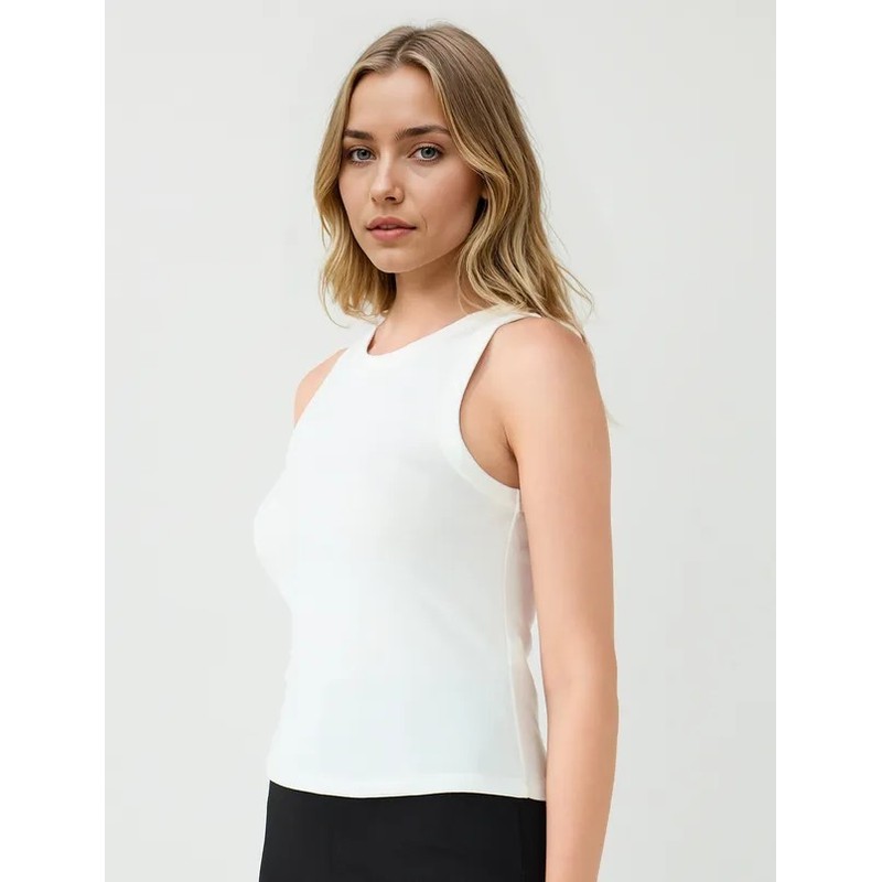 Jimmy Key Yuvarlak Yaka Dar Kesim Kadın Örme Atlet (5WW014594) Jimmy Key Yuvarlak Yaka Dar Kesim Kadın Örme Atlet (5WW014594)