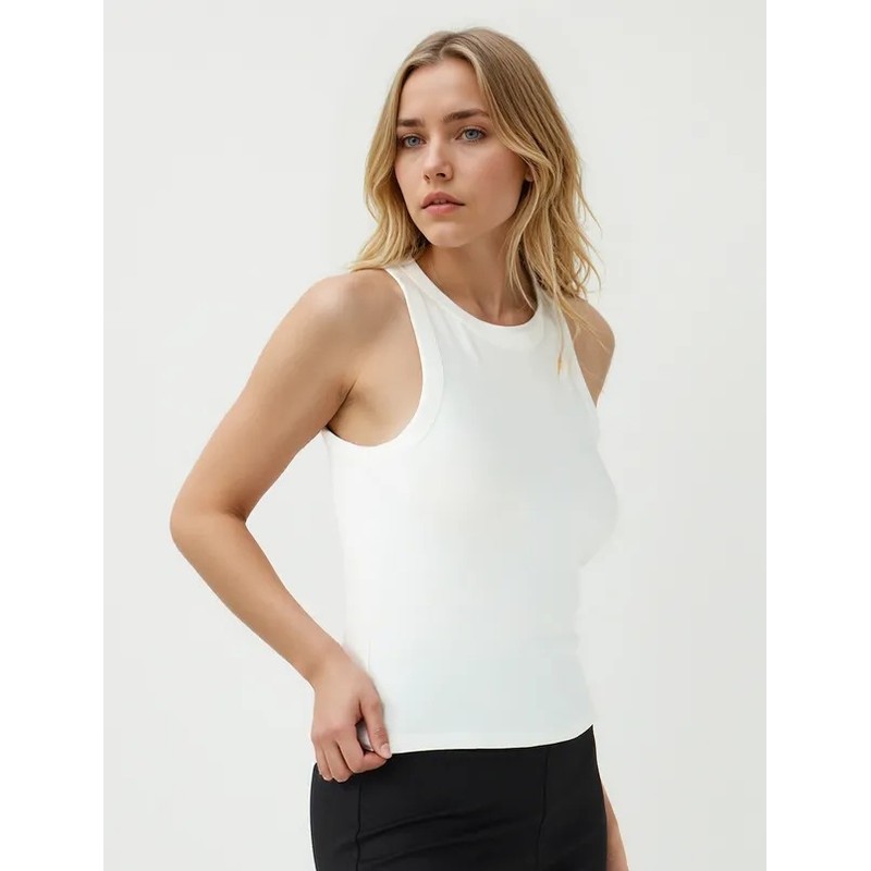 Jimmy Key Yuvarlak Yaka Dar Kesim Kadın Örme Atlet (5WW014594) Jimmy Key Yuvarlak Yaka Dar Kesim Kadın Örme Atlet (5WW014594)