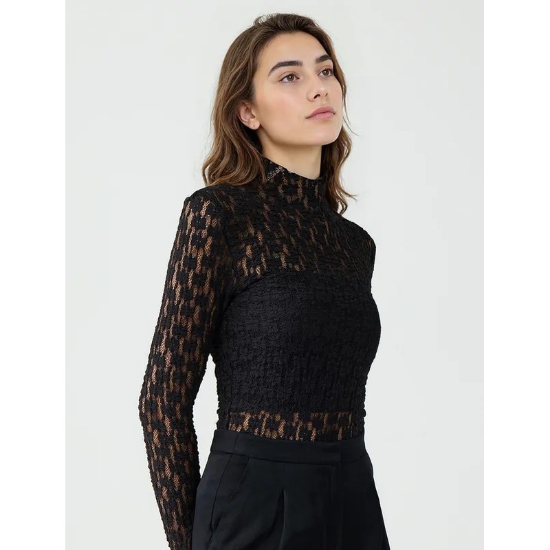 Jimmy Key Dar Kesim Uzun Kollu Dantelli Kadın Bluz (5WW035748) Jimmy Key Dar Kesim Uzun Kollu Dantelli Kadın Bluz (5WW035748)