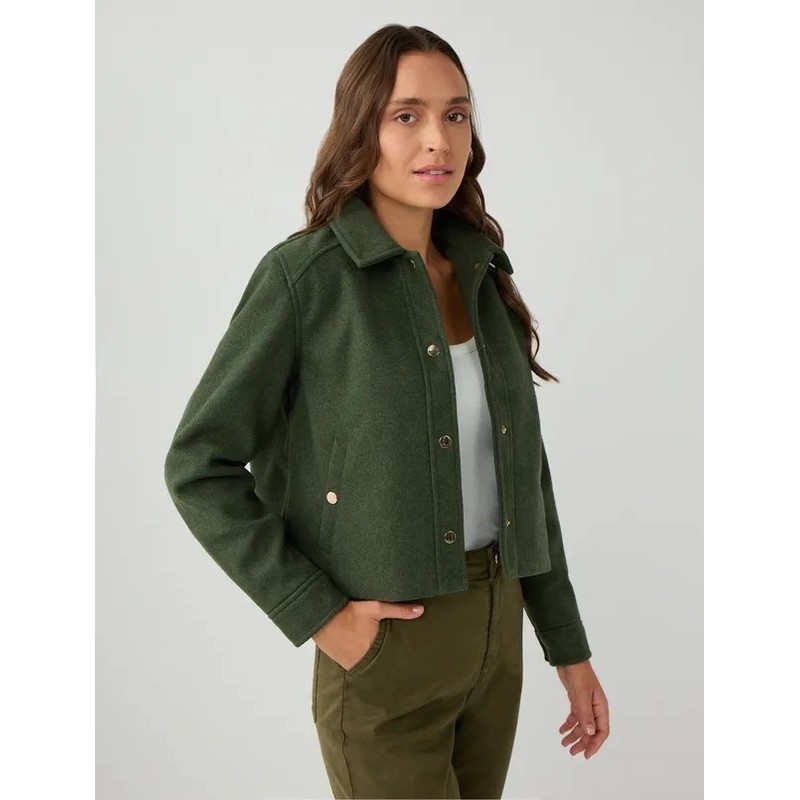 Jimmy Key Uzun Kollu Ceket Yaka Çıtçıtlı Kadın Kaşe Mont (5WW053687) Jimmy Key Uzun Kollu Ceket Yaka Çıtçıtlı Kadın Kaşe Mont (5WW053687)