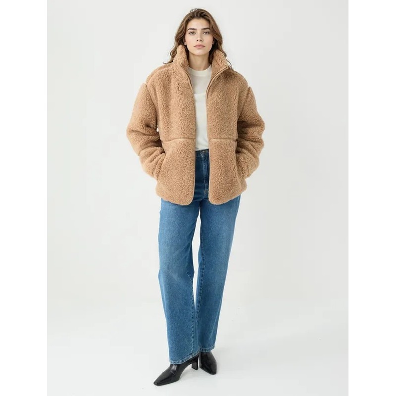 Jimmy Key Dik Yaka Fermuarlı Kadın Peluş Mont (5WW053688) Jimmy Key Dik Yaka Fermuarlı Kadın Peluş Mont (5WW053688)