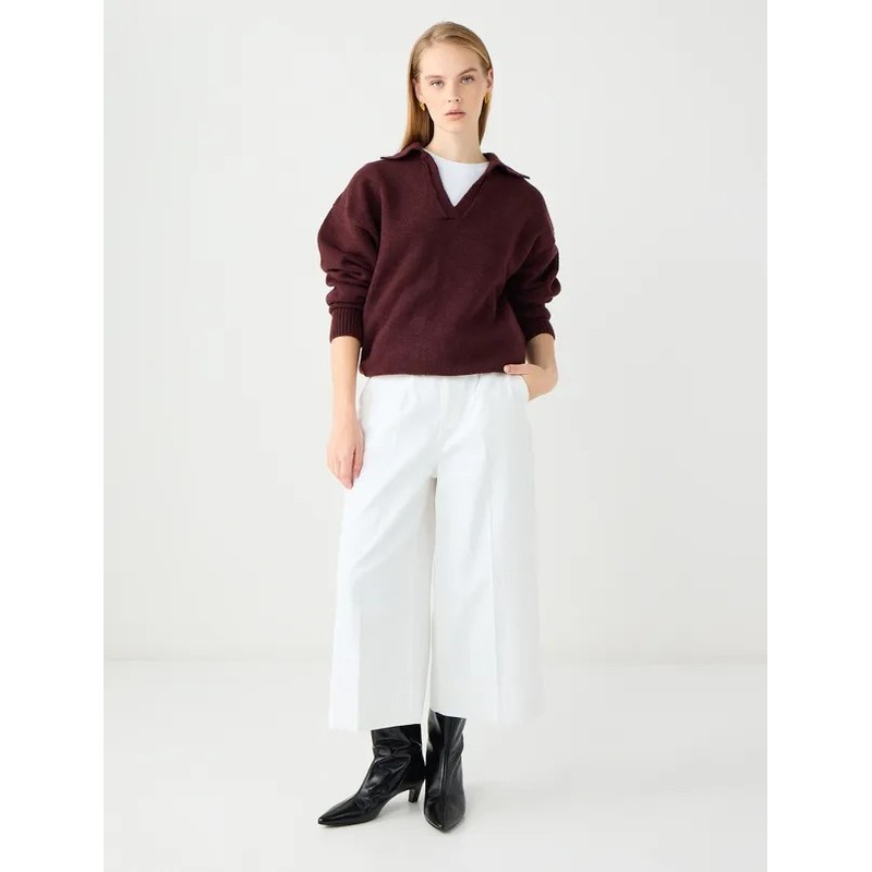 Jimmy Key V Yaka Kadın Triko Kazak (5WW135621) Jimmy Key V Yaka Kadın Triko Kazak (5WW135621)