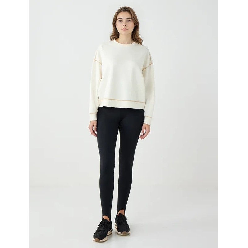 Jimmy Key Yüksek Bel Lastikli Paça Kadın Tayt (5WW255589) Siyah