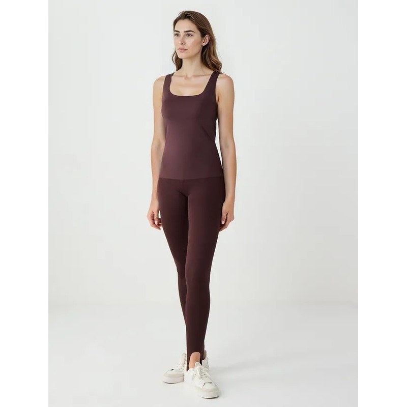 Jimmy Key Yüksek Bel Lastikli Paça Kadın Tayt (5WW255589) Kahve