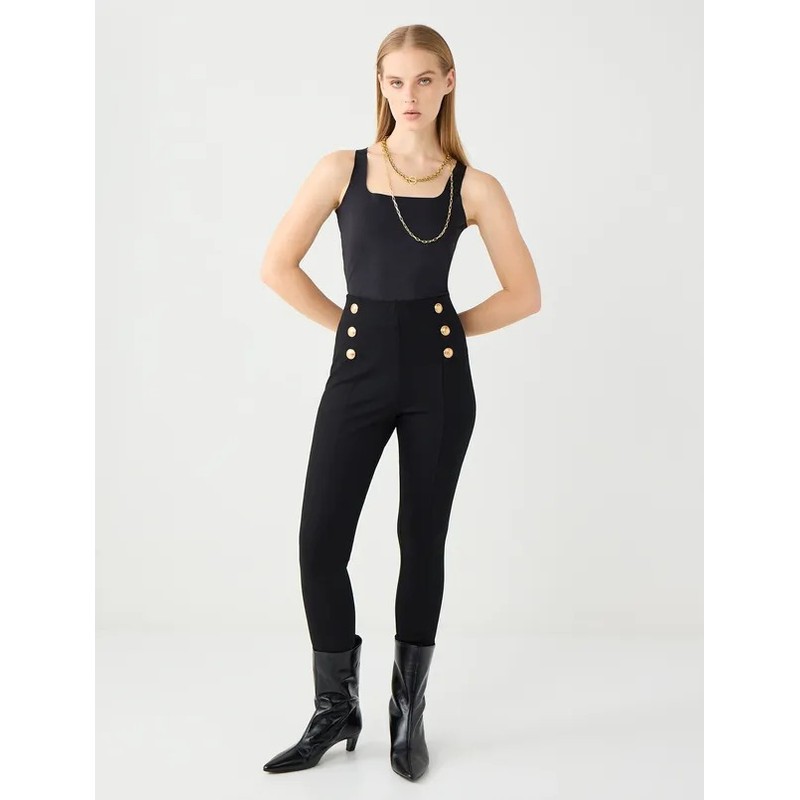 Jimmy Key Yüksek Bel Kadın Tayt (5WW255881) Siyah