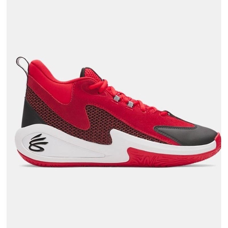 Under Armour Curry 3Z 25 Suede Erkek Basketbol Ayakkabısı 6000750-600 (6000750-600) Kırmızı