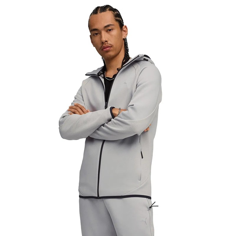 Puma Evostripe Fz Hoodie Erkek Eşofman Üstü 68823163 (68823163) Gri