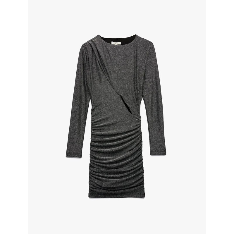 Koton Dar Kesim Drapeli Kadın Mini Abiye Elbise 6WAK80027FK (6WAK80027FK) Koton Dar Kesim Drapeli Kadın Mini Abiye Elbise 6WAK80027FK (6WAK80027FK)