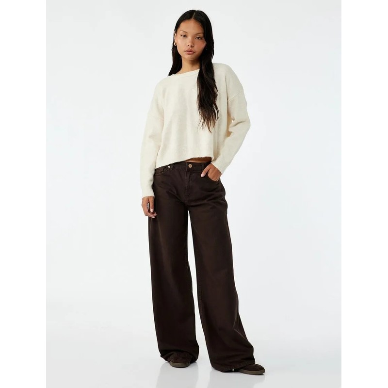 Koton Arkası Fiyonk Detaylı Kadın Triko Kazak 6WAL90012HT (6WAL90012HT) Koton Arkası Fiyonk Detaylı Kadın Triko Kazak 6WAL90012HT (6WAL90012HT)